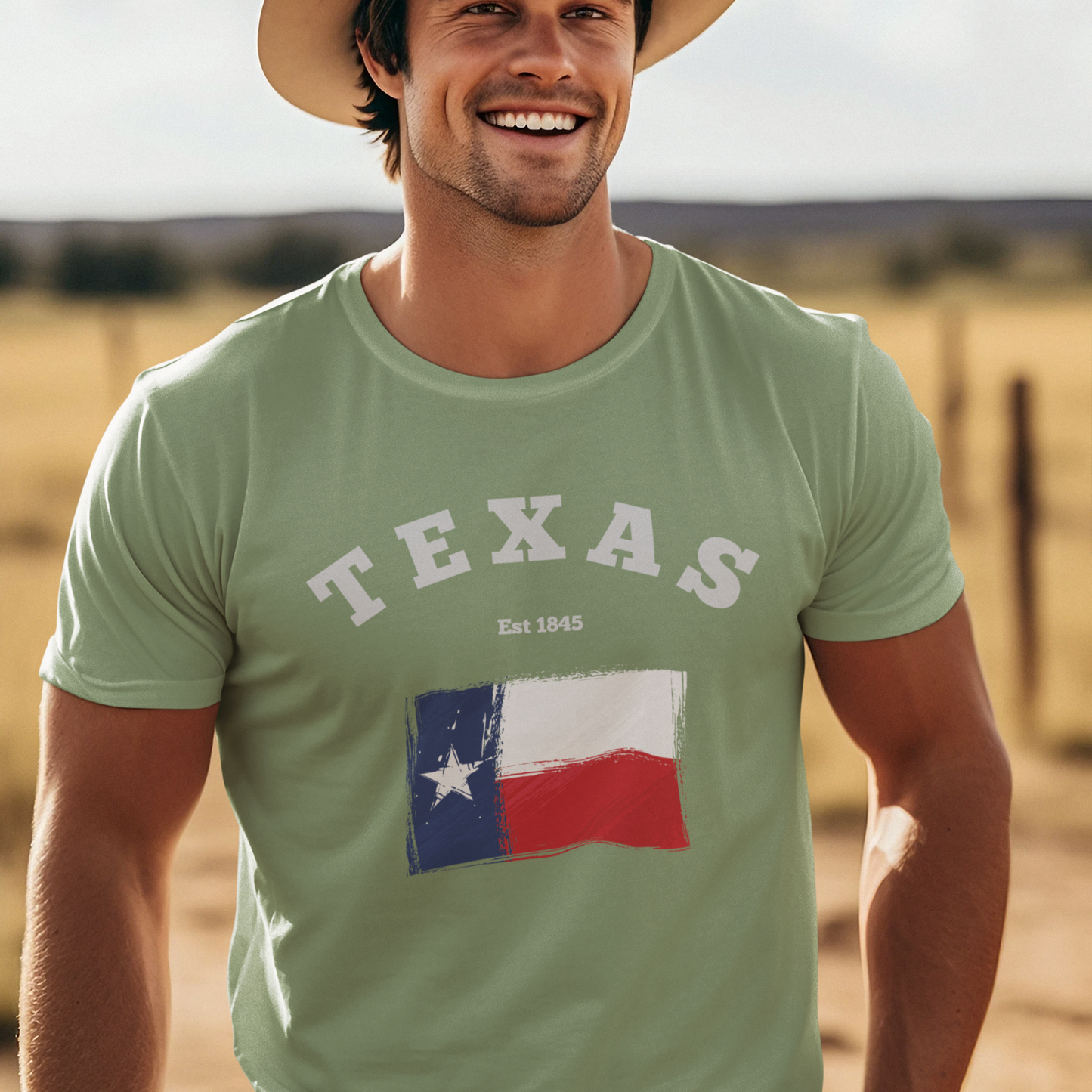 Texas Flag Est 1845 T-Shirt