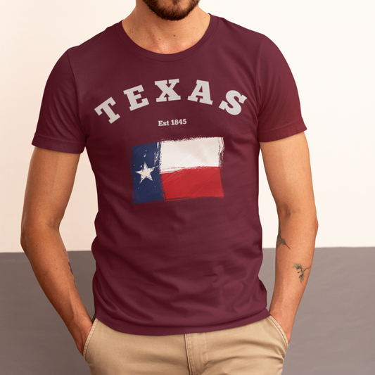 Texas Flag Est 1845 T-Shirt