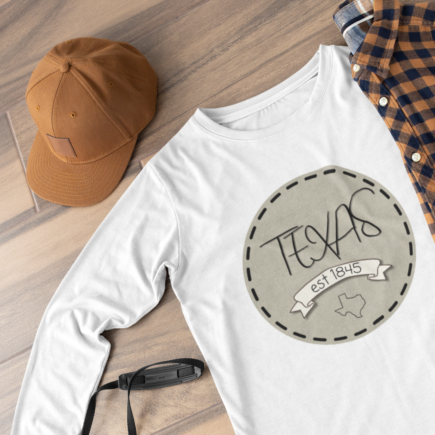 Texas Est. 1845 Long Sleeve Tee