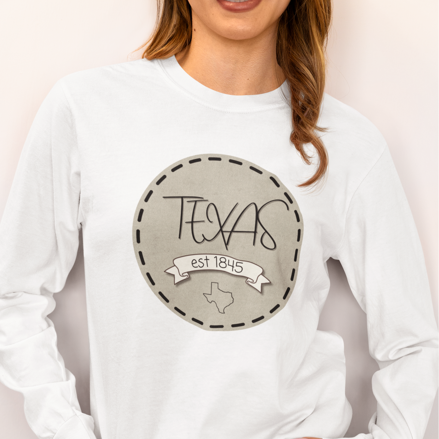 Texas Est. 1845 Long Sleeve Tee