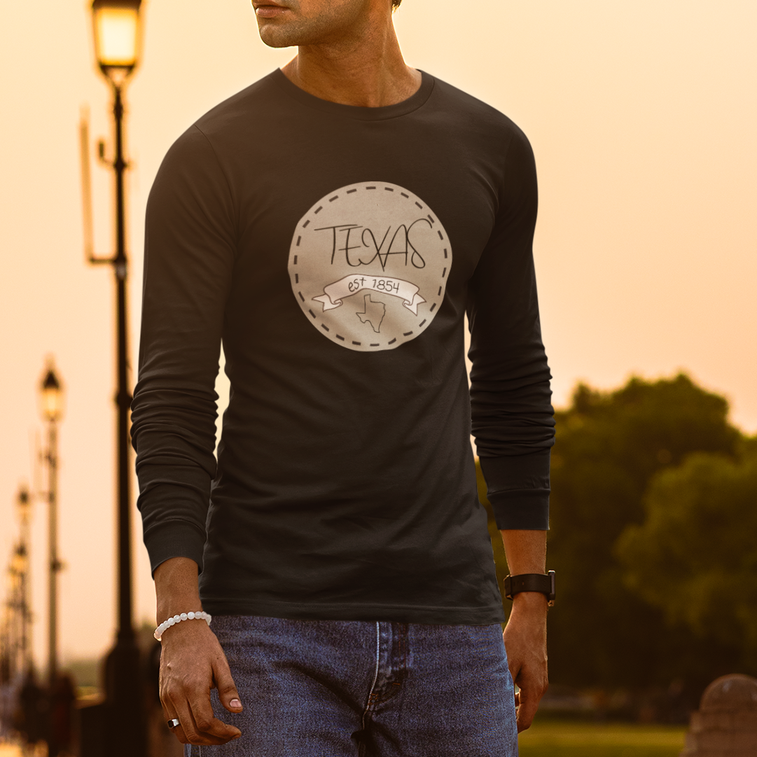 Texas Est. 1845 Long Sleeve Tee