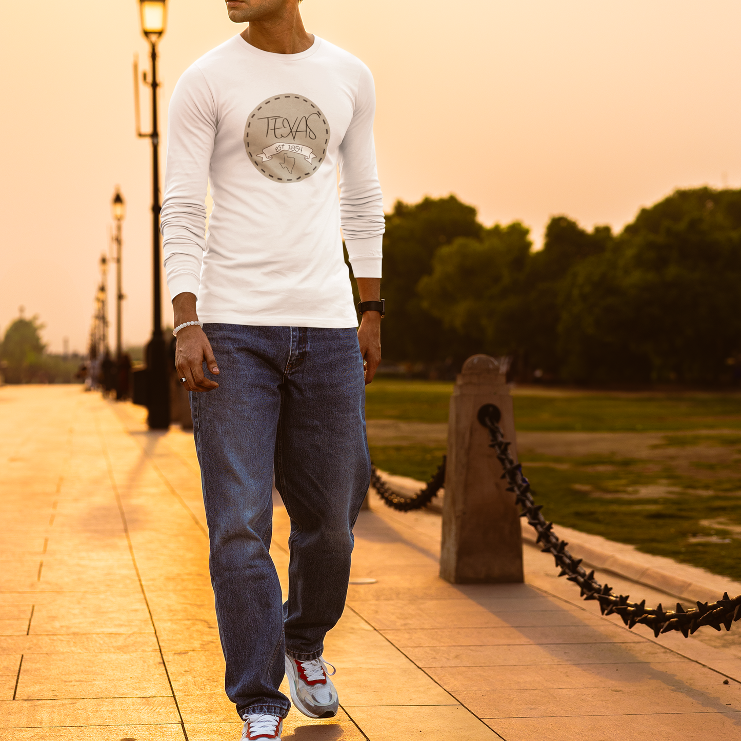 Texas Est. 1845 Long Sleeve Tee