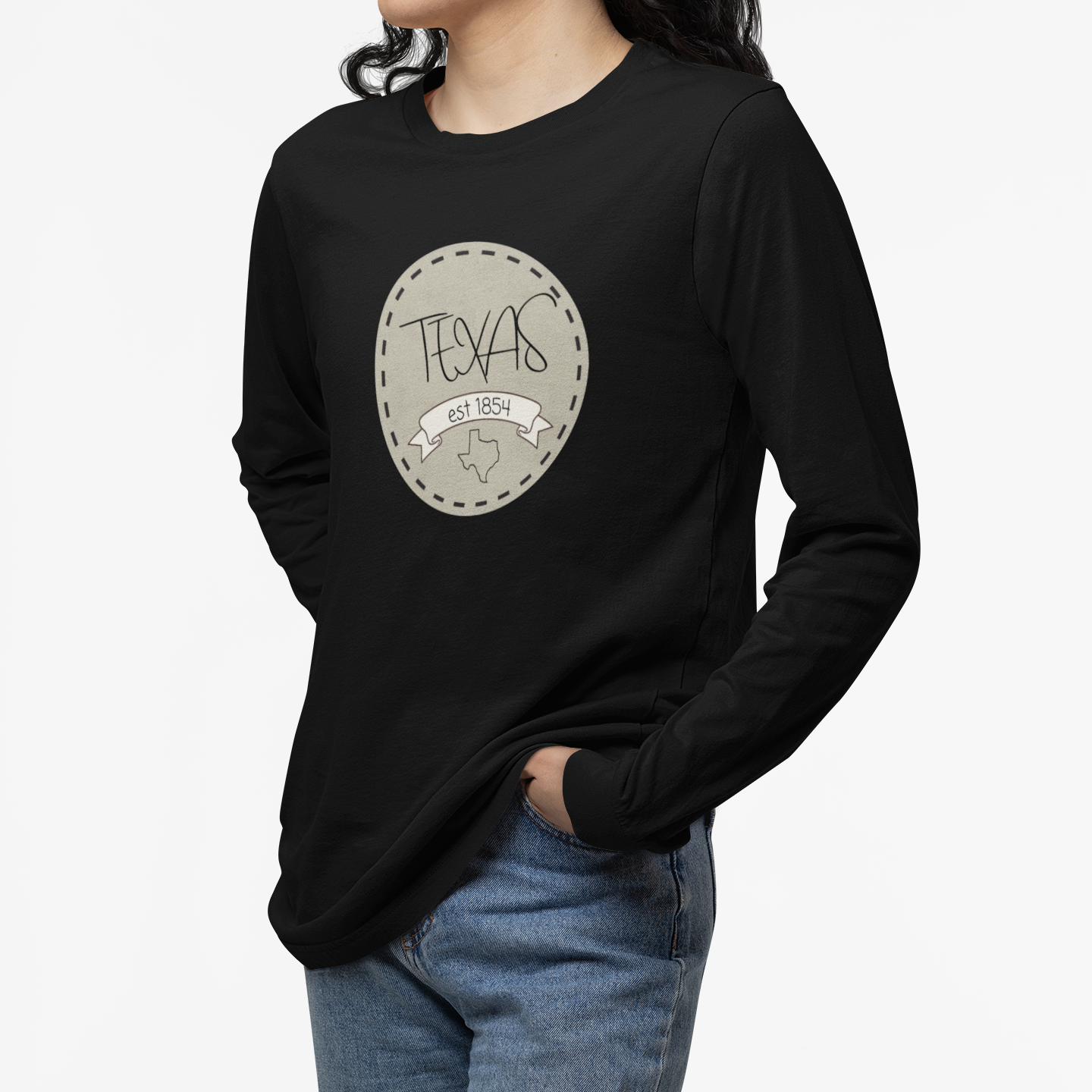Texas Est. 1845 Long Sleeve Tee