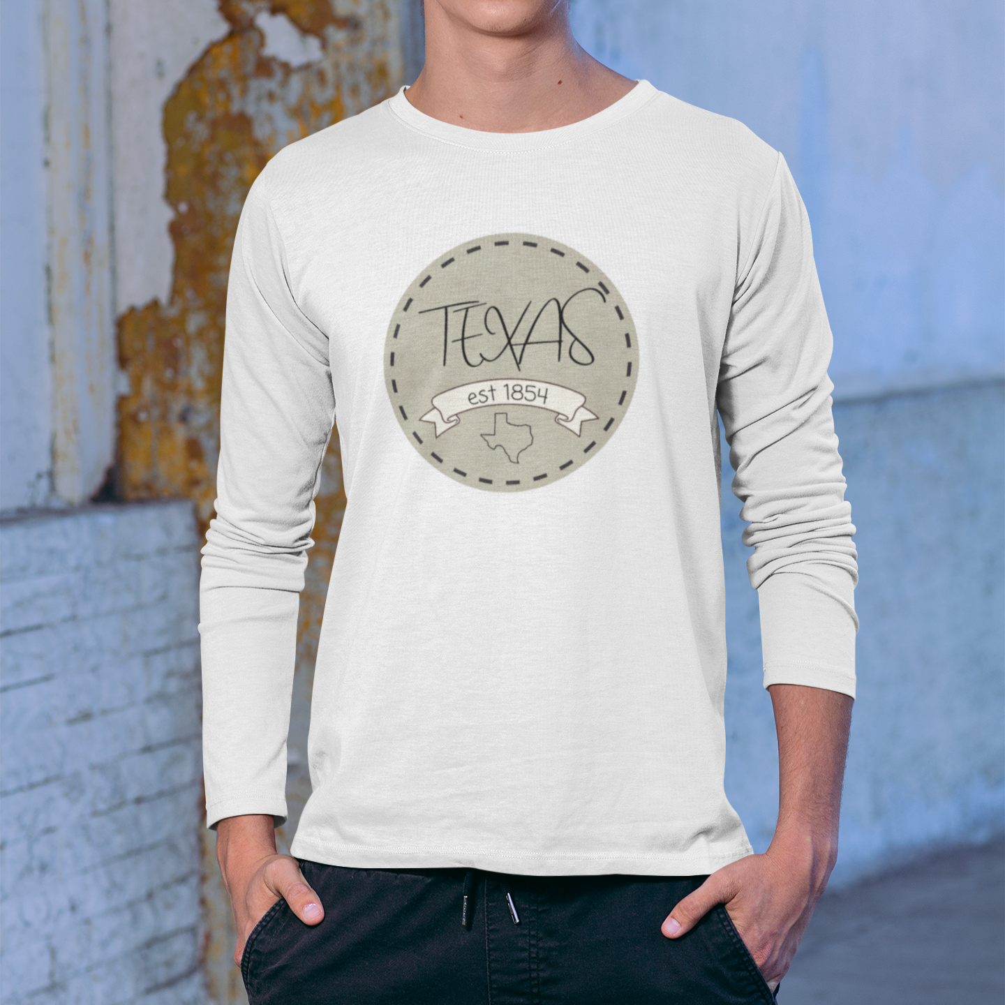 Texas Est. 1845 Long Sleeve Tee