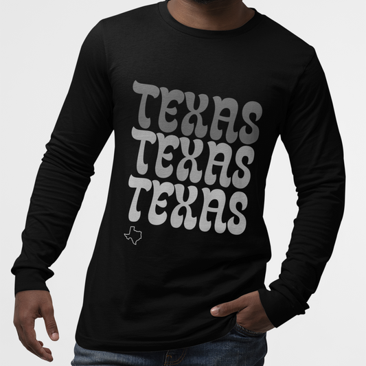 TEXAS TEXAS TEXAS - Long Sleeve Tee