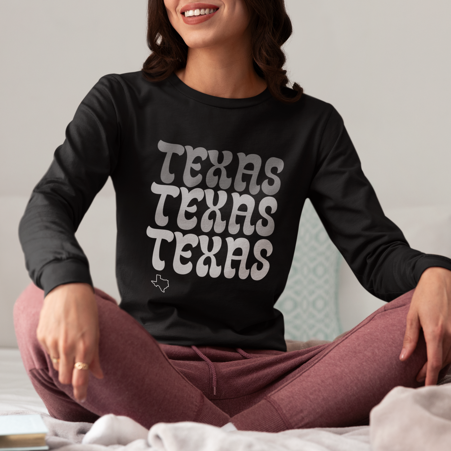 TEXAS TEXAS TEXAS - Long Sleeve Tee