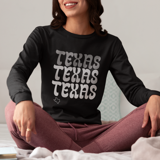 TEXAS TEXAS TEXAS - Long Sleeve Tee