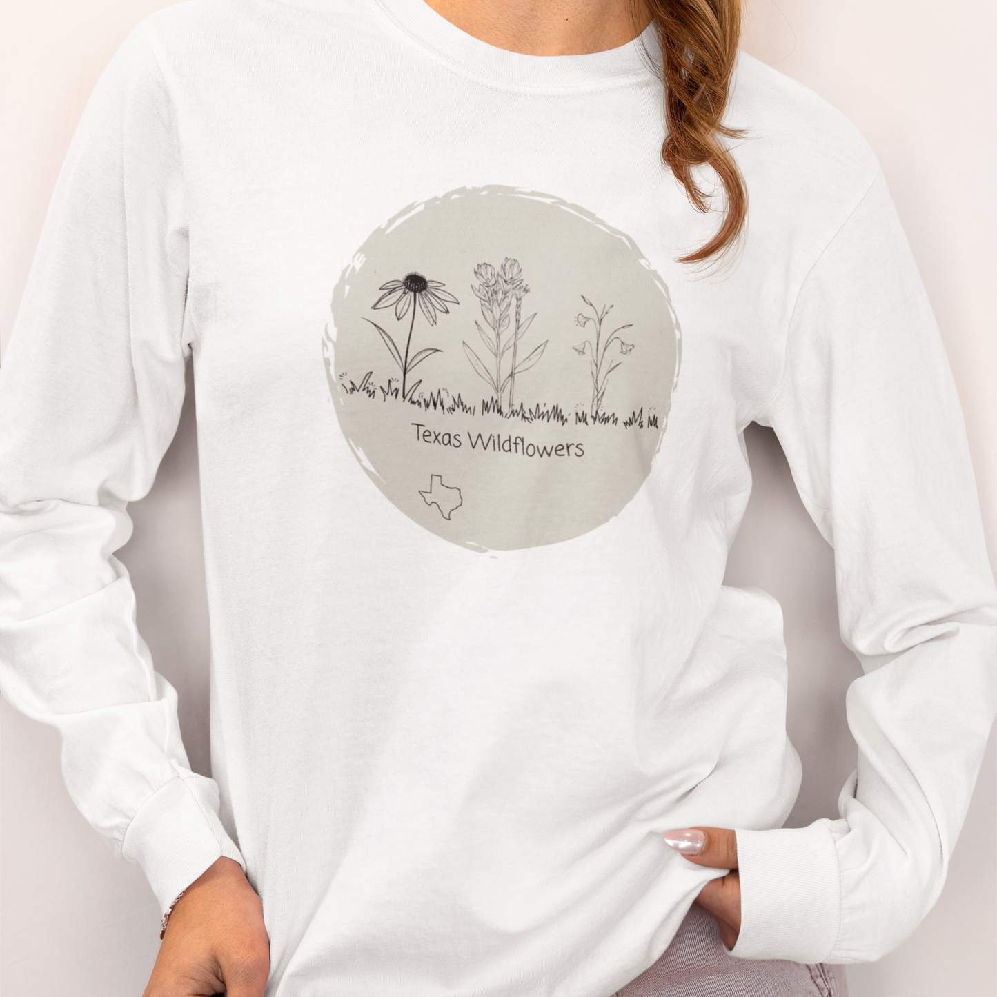 Texas Wildflower Long Sleeve Tee  - Explore Your Wild Side