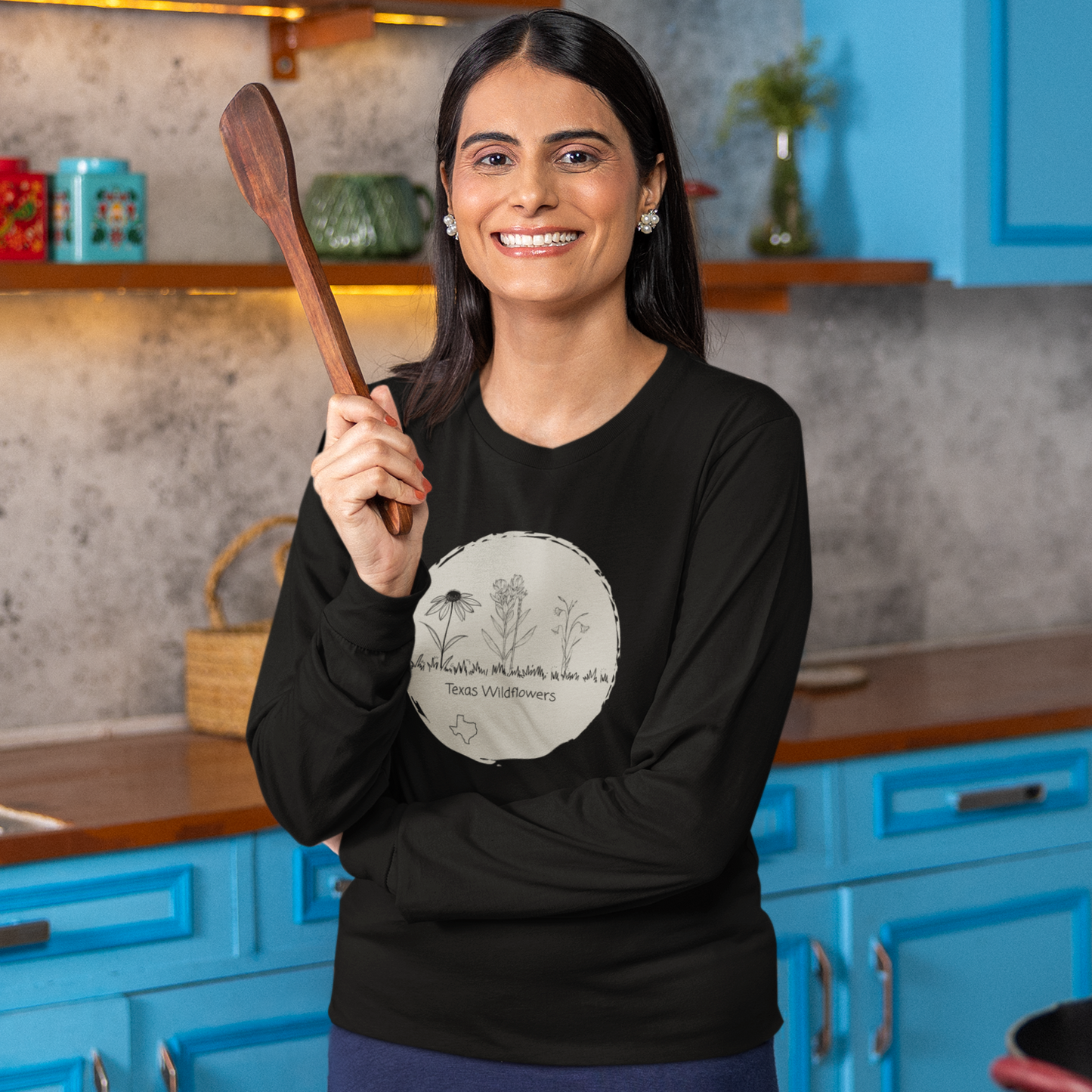 Texas Wildflower Long Sleeve Tee  - Explore Your Wild Side